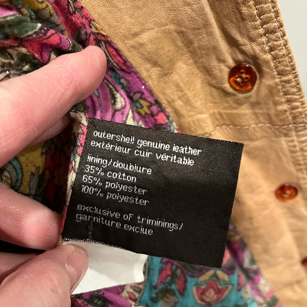 Fitted Tan Leather Jacket Medium - image 4